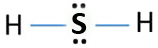 Hydrogen sulfide H2S lewis structure